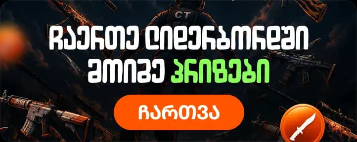 Skinebi Points ლიდერბორდი — მოაგროვე ქულები და მოიგე ფულადი და კოუჩინგის პრიზები