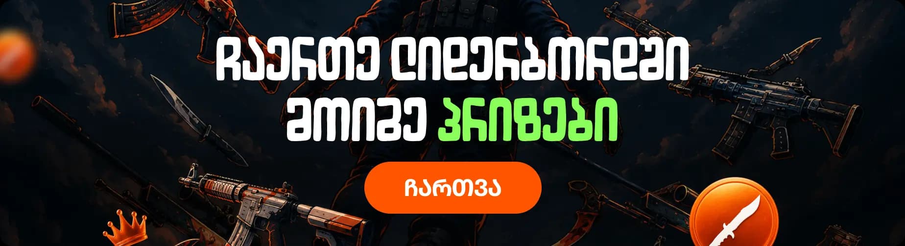 Skinebi Points ლიდერბორდი — მოაგროვე ქულები და მოიგე ფულადი და კოუჩინგის პრიზები